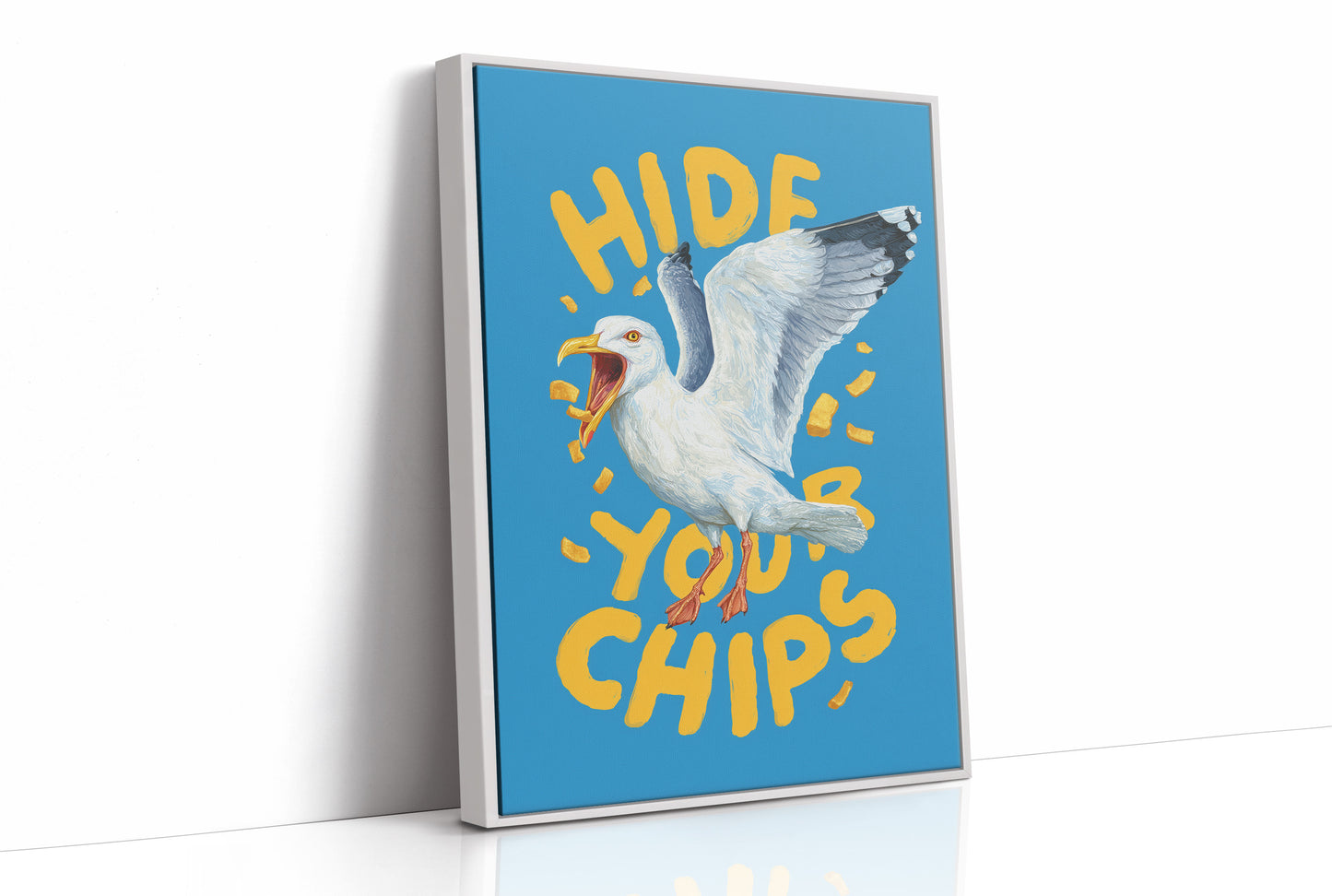 Seaside Warning in Bold Typography