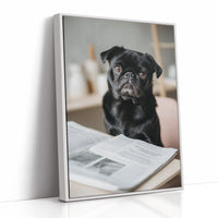 The Literary Companion: Pug's Morning Read