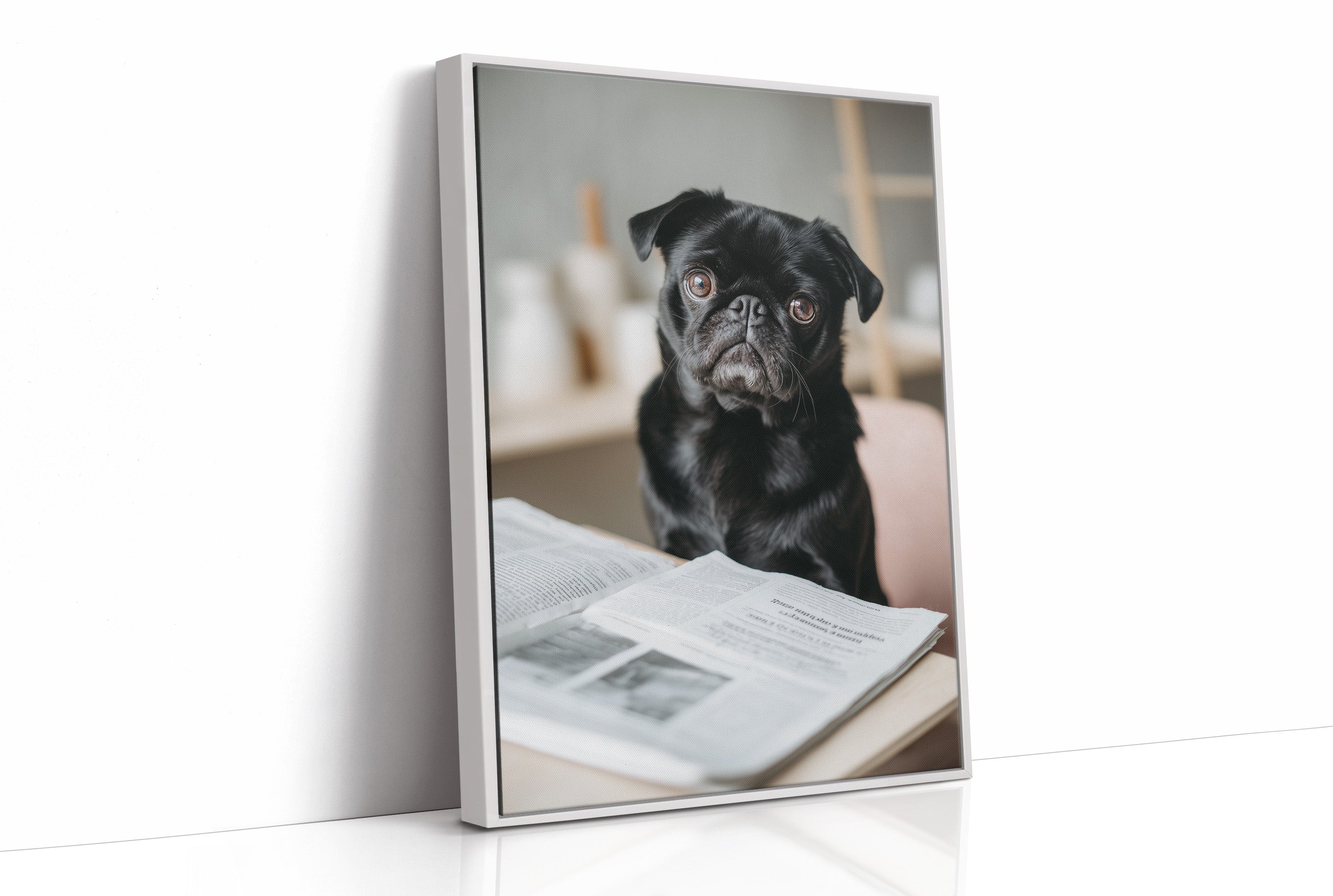 The Literary Companion: Pug's Morning Read