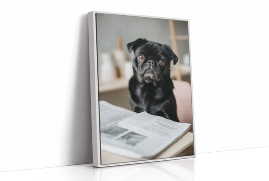 The Literary Companion: Pug's Morning Read