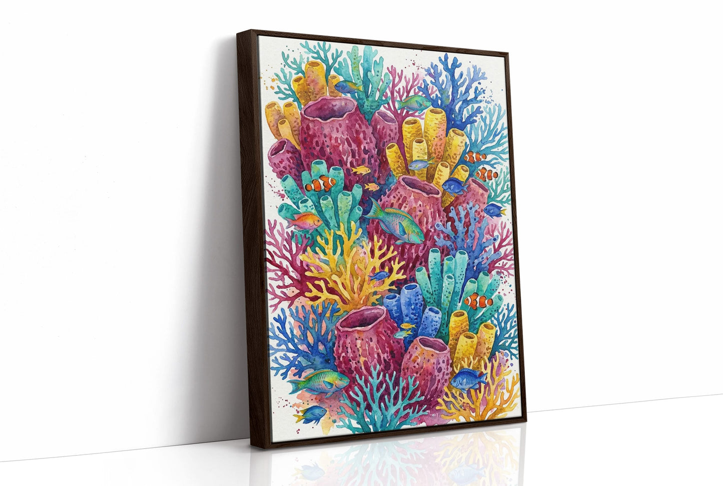 Coral Garden: Watercolor Reef Ecosystem Study