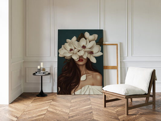 Crowned in Crimson Magnolia