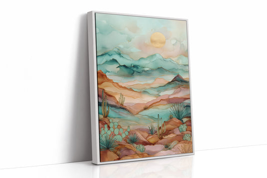 Copper Skies Over Desert Tides