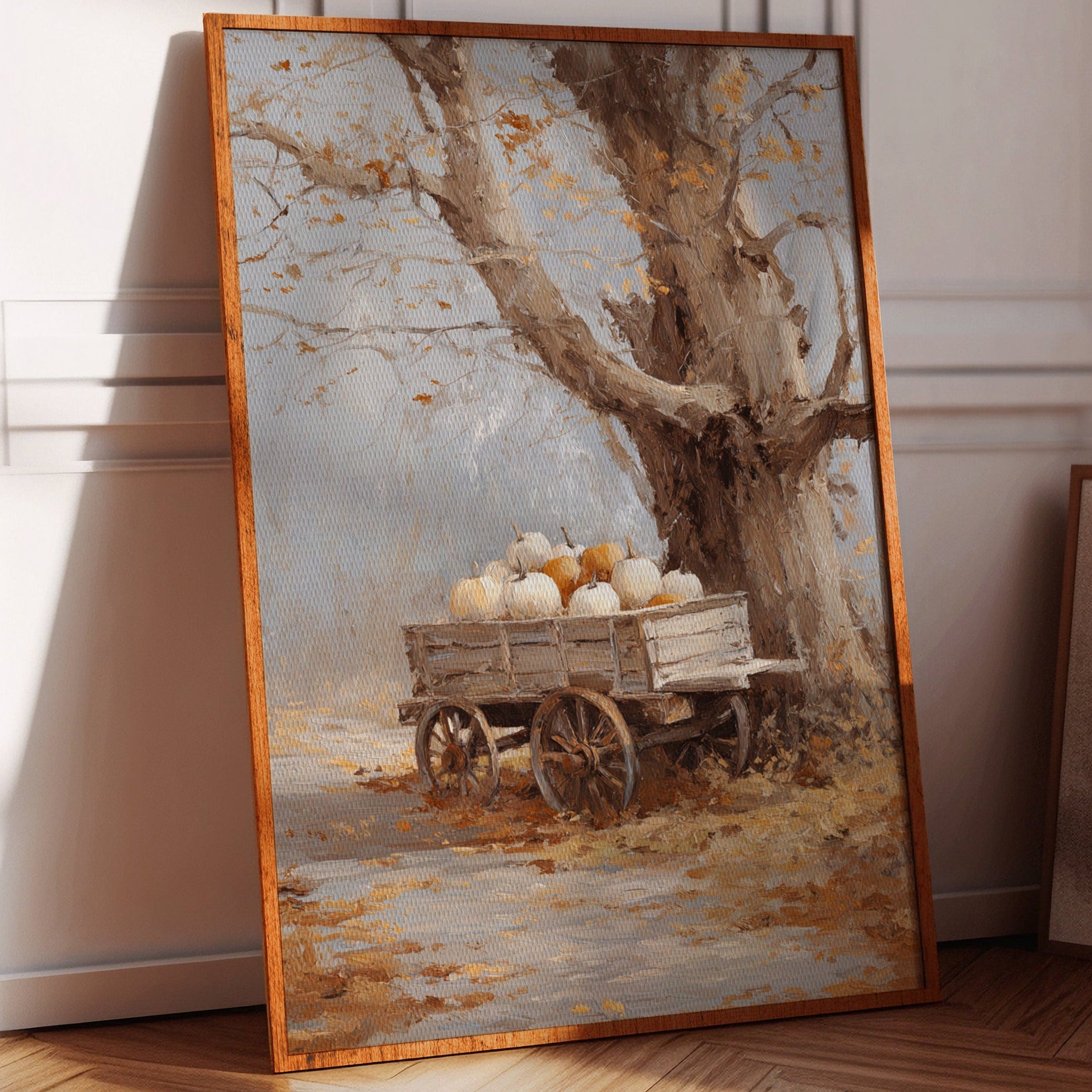 Harvest Bounty Beneath Golden Leaves