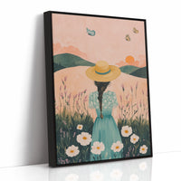 Sunset Stroll in Wildflower Dreams