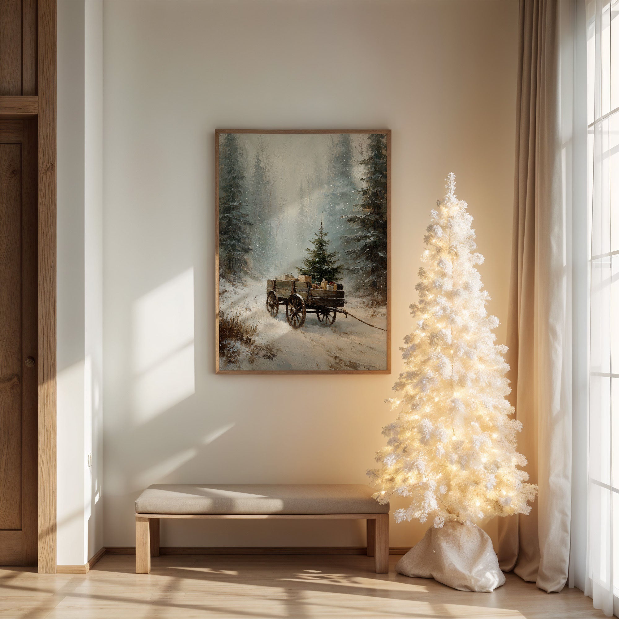 Winter Wagon Carries Forest Memories