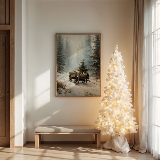 Winter Wagon Carries Forest Memories