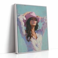 Lavender Brim Under Turquoise Skies