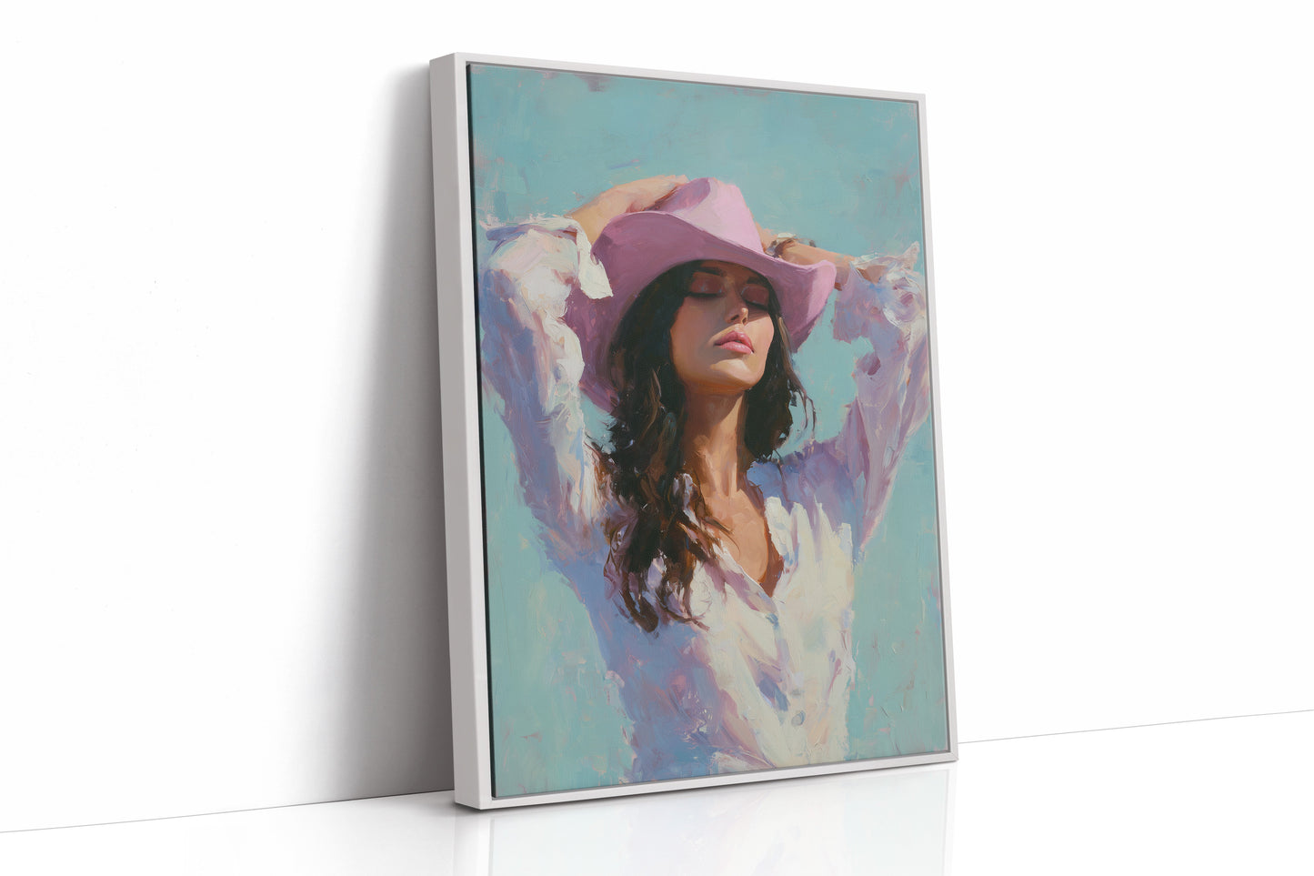 Lavender Brim Under Turquoise Skies