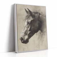Noble Gaze In Weathered Wood