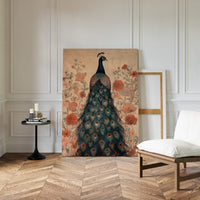 Antique Elegance with Scarlet Bloom