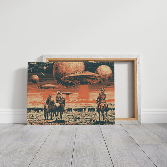 Cattle Drive Under Strange Skies