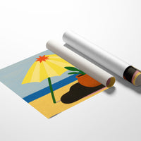 Sunshade and Terracotta by the Sea