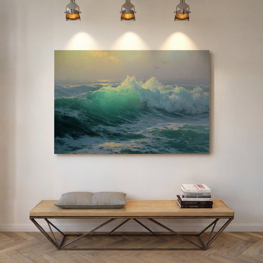 Ocean's Wild Dance At Dawn