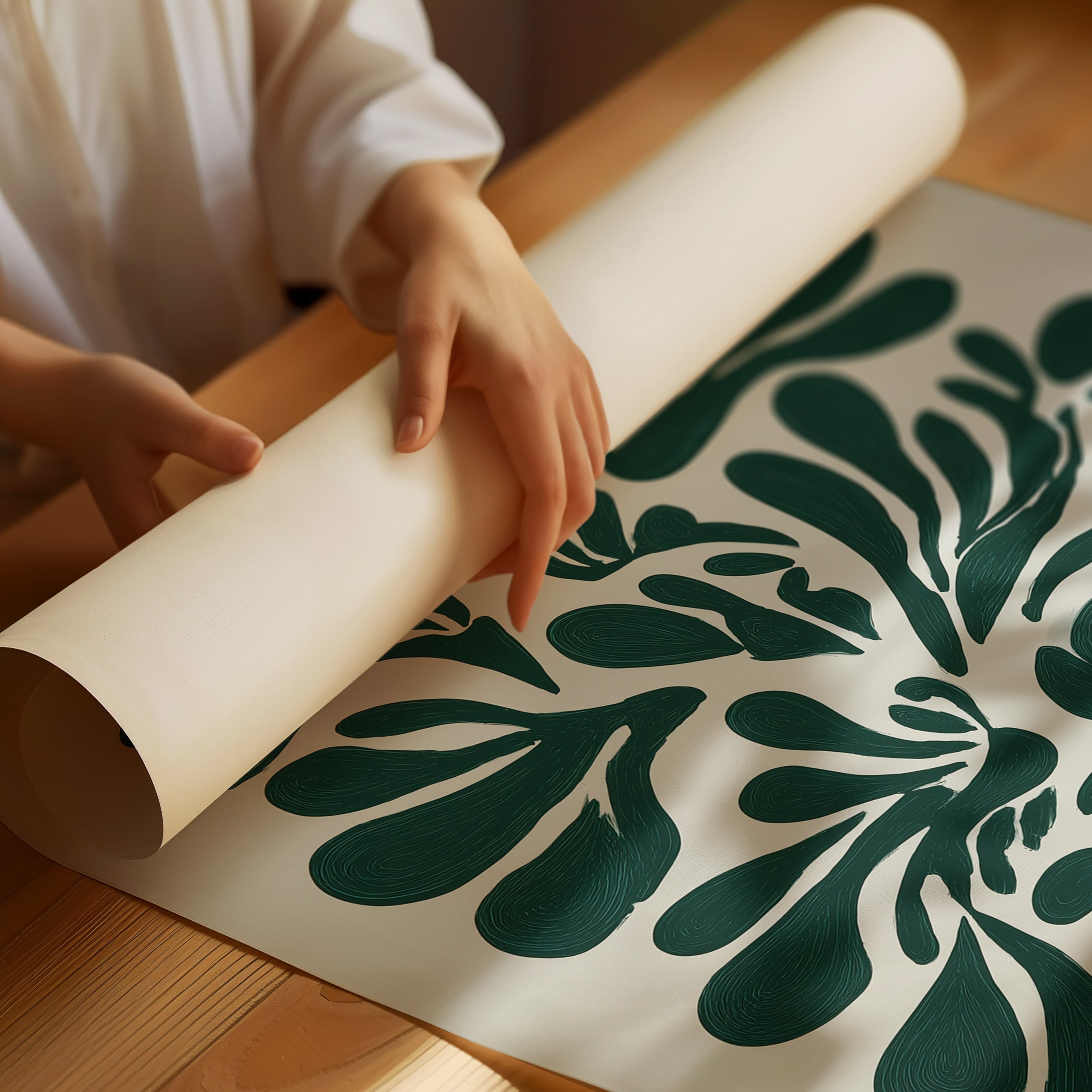 Emerald Petals Dance In Light