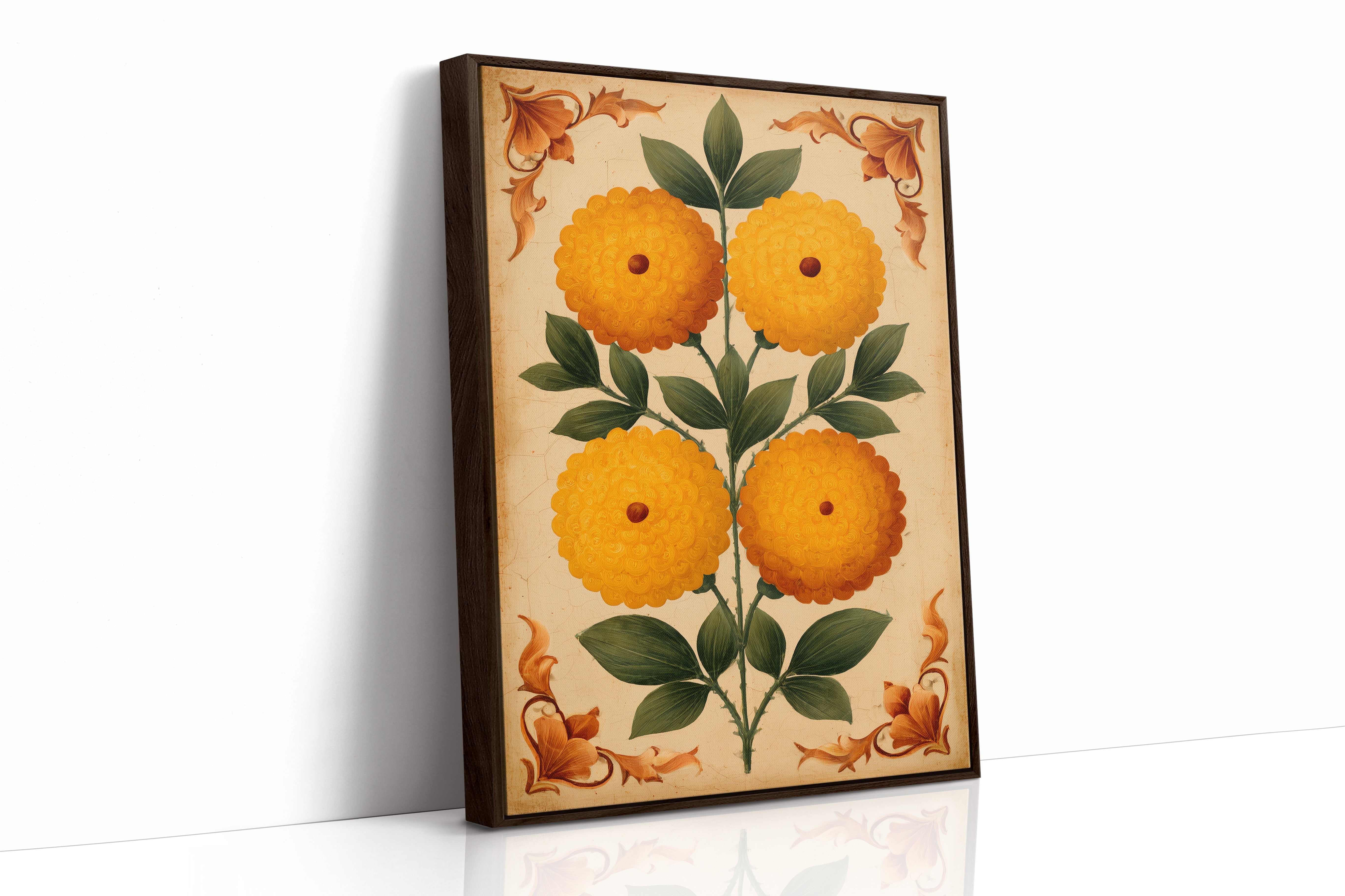 Golden Blooms in Stillness