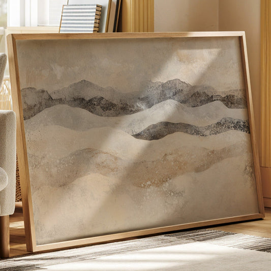 Winter Dunes Dance With Mountains