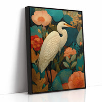 The Egret Stood Among Abundance