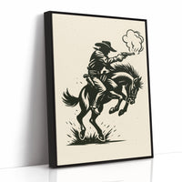 Cowboy Gunfire in the Dust