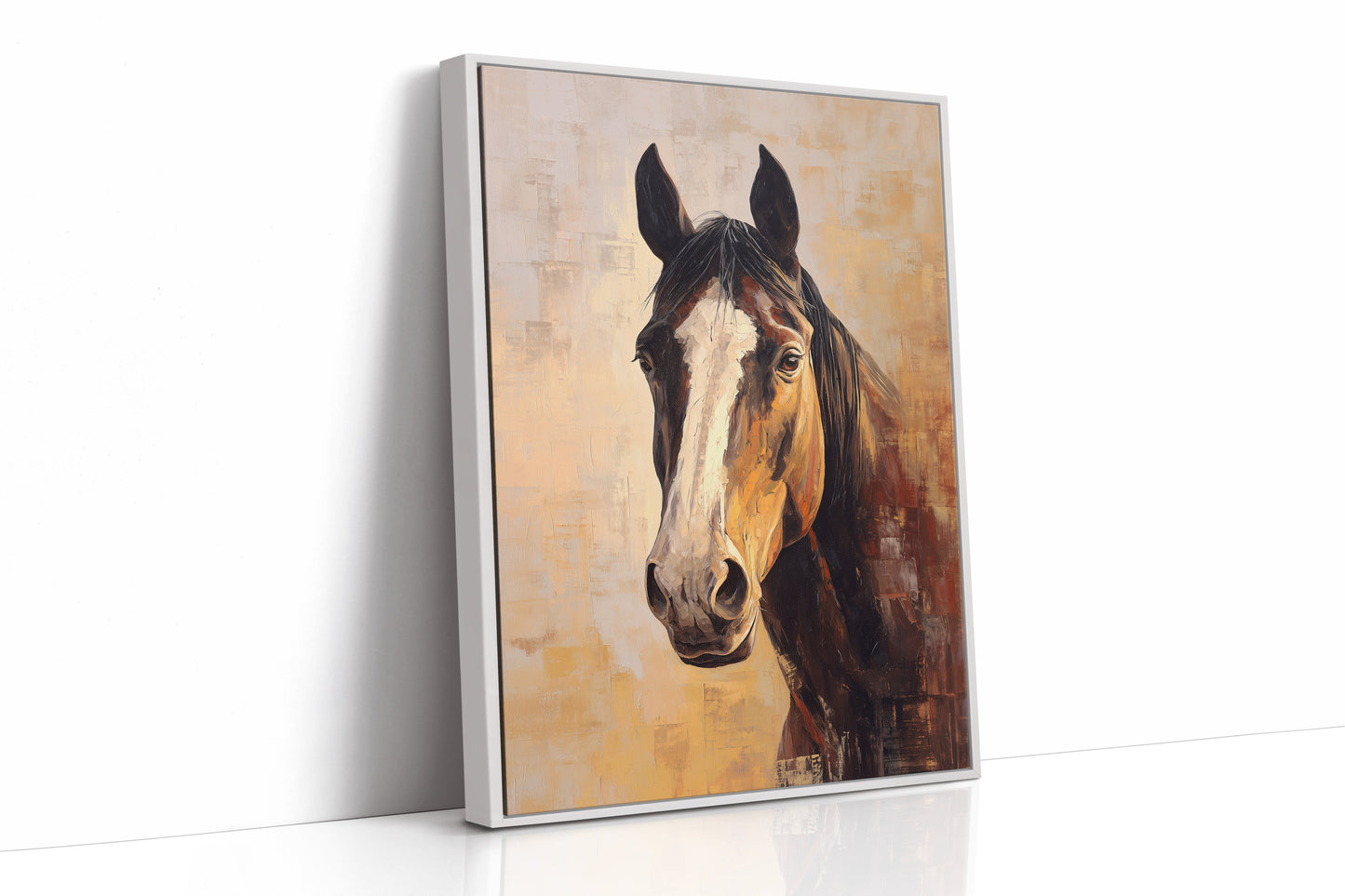 Amber Gaze In Weathered Barn