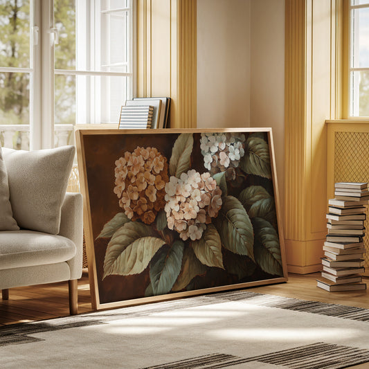 Autumn Hydrangeas Paint Golden Stories