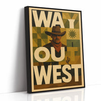 Way Out West Cowboy Poster