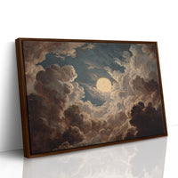 The Moon Breaks Through Clouds