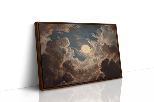 The Moon Breaks Through Clouds