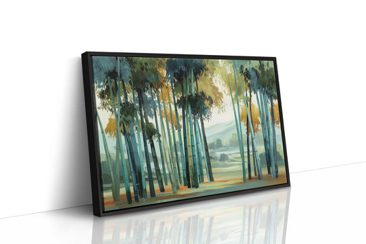 Bamboo Forest Bathes In Mist