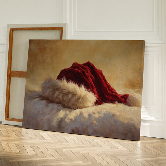 Crimson Velvet Meets Winter Light