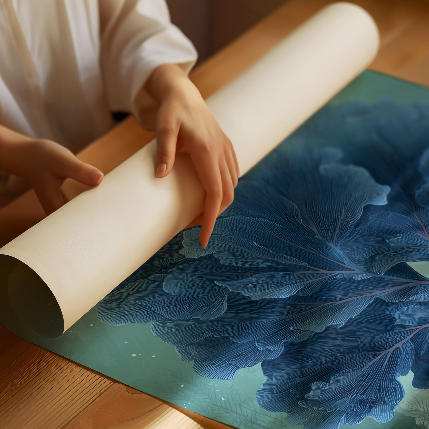 Indigo Flora In Morning Light