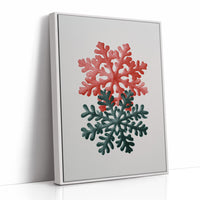 Two Snowflakes, Christmas Colors