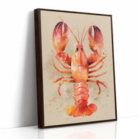 Crimson Tides: Watercolor Crustacean Study