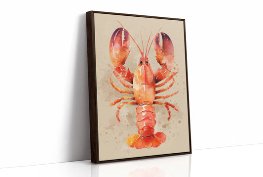 Crimson Tides: Watercolor Crustacean Study
