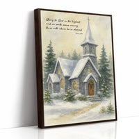 Silent Chapel Under Winter Stars