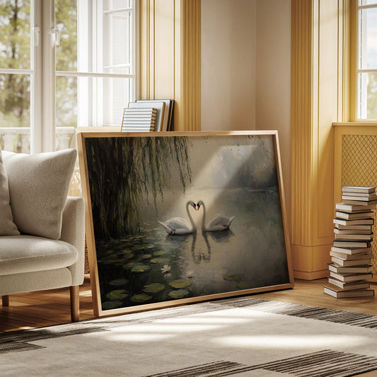 Swans Dance Among Lotus Dreams