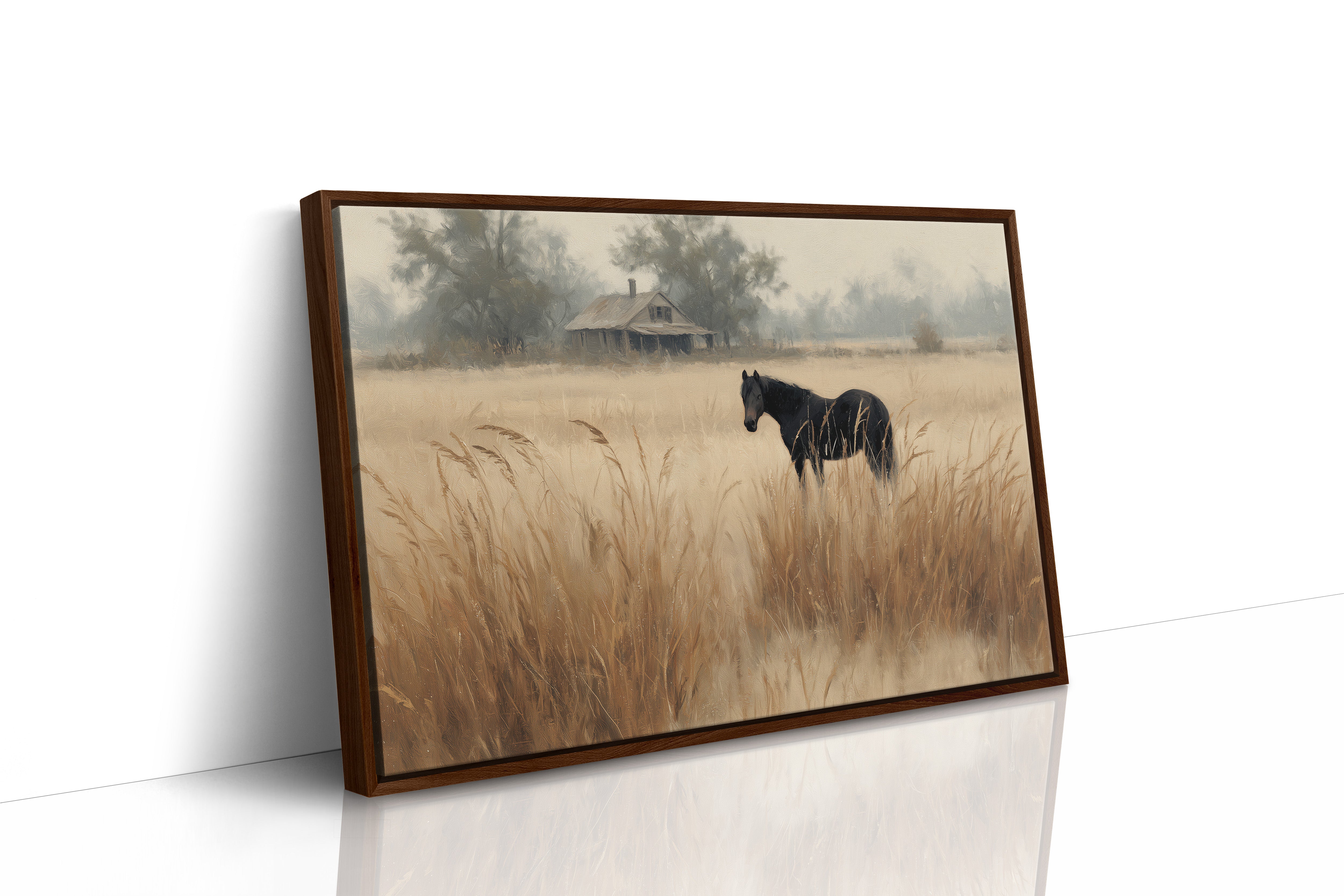 Ebony Horse in Amber Meadows