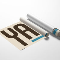 Y’all Typography Print with Teal Underline