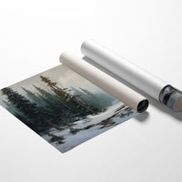 Winter Pines Guard Silent Stream