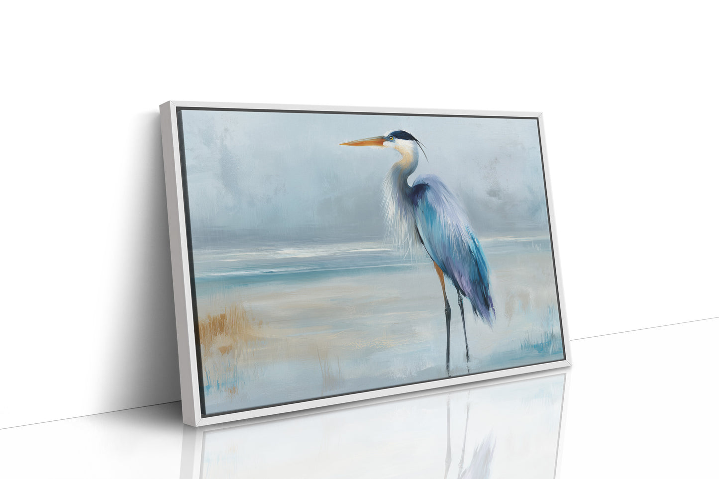 Blue Sentinel At Misty Shore