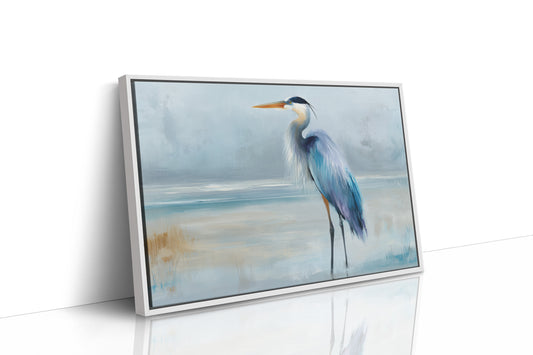 Blue Sentinel At Misty Shore