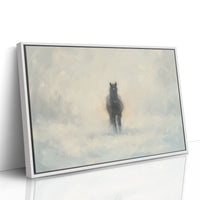 Black Horse Through the Mist
