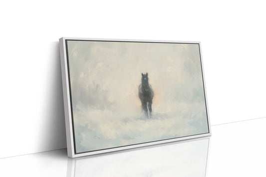 Black Horse Through the Mist