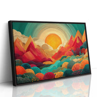 Mountains Dance In Coral Light