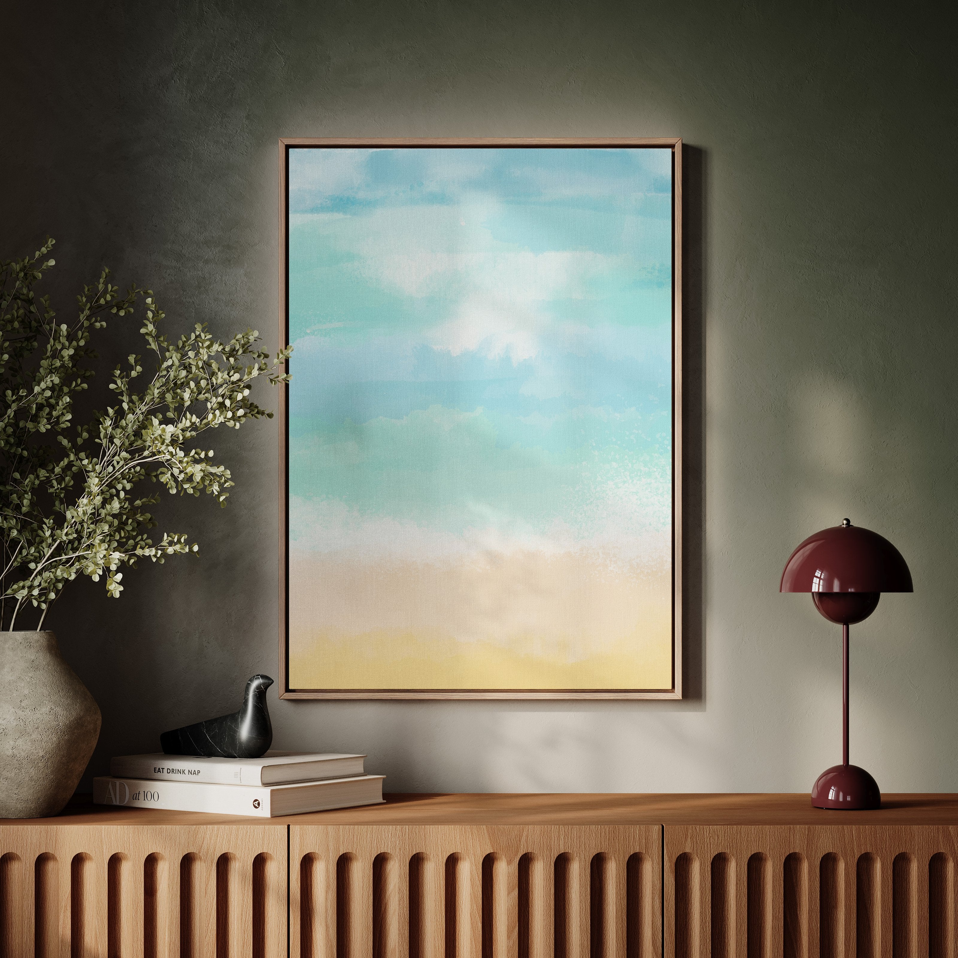 Turquoise Tides Paint Morning Peace