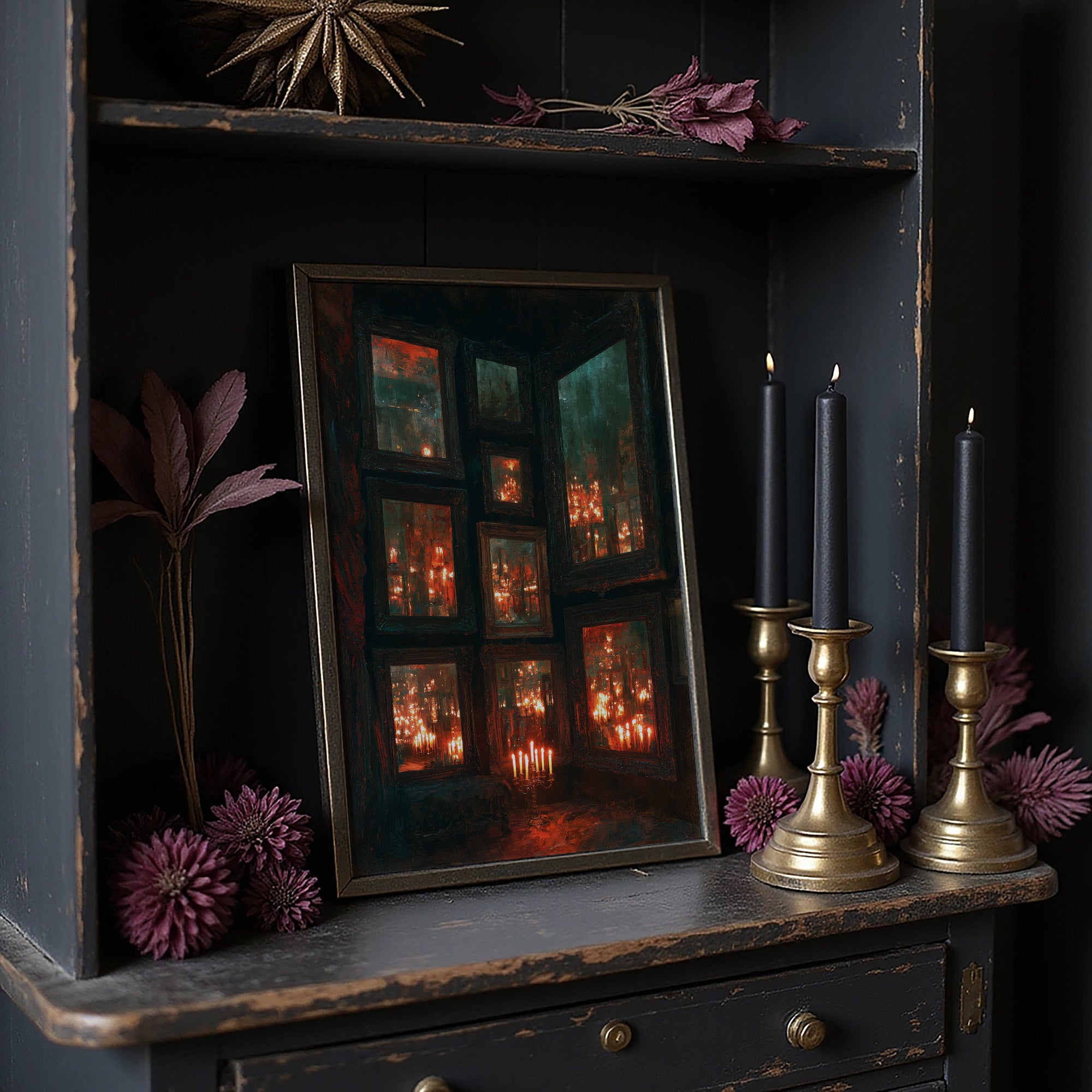 Infinite Candlelit Reflections