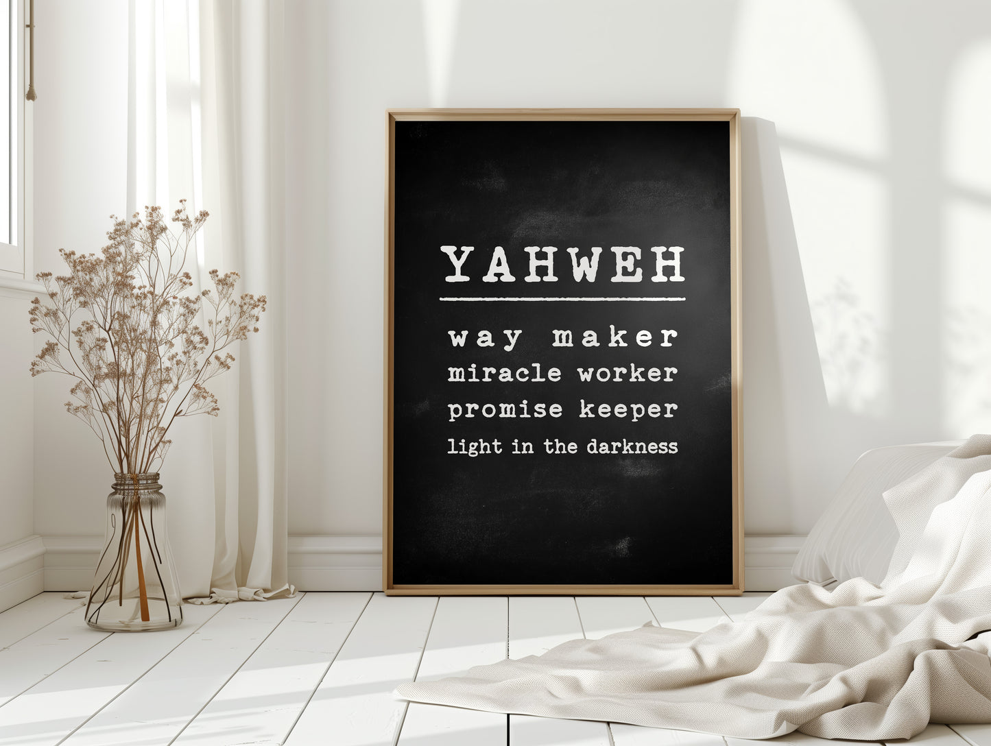 Yahweh Chalkboard Declaration