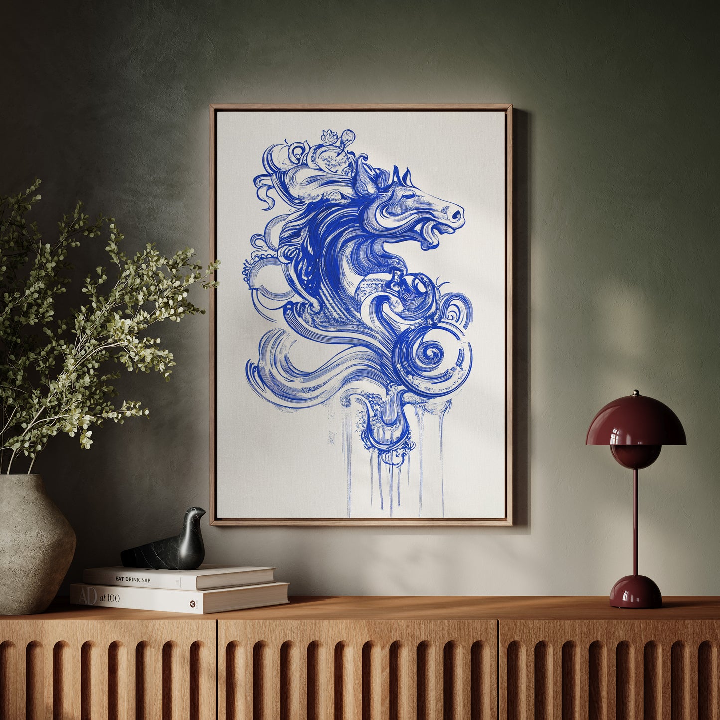 Wild Horses Dance In Indigo