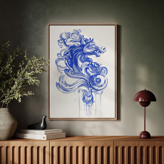 Wild Horses Dance In Indigo
