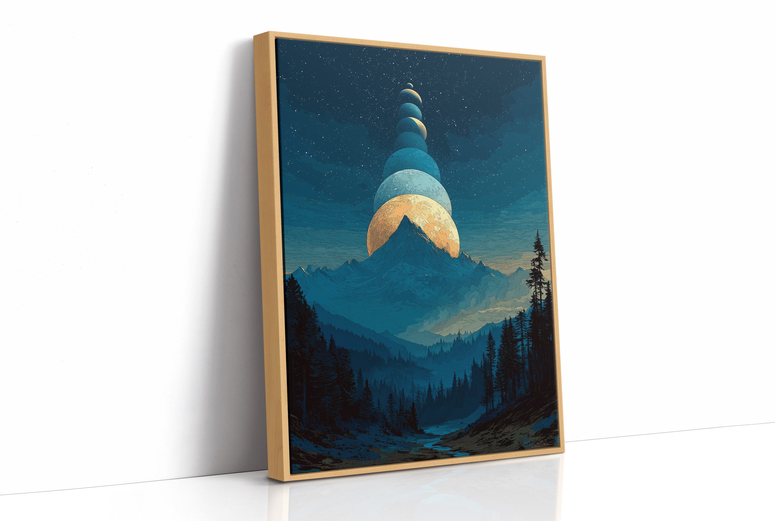When the Moons Lined Up Over the Mountain
